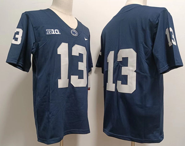 Men Penn State Nittany Lions #13 Kaytron Allen Navy Blue College Football Jersey No Name