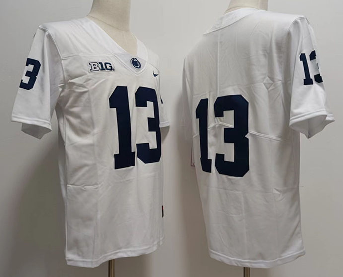 Men Penn State Nittany Lions #13 Kaytron Allen White College Football Jersey