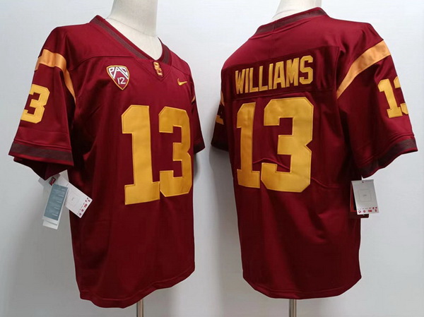 Men's Nike USC Trojans Caleb Williams Game Cardinal Red Football Jersey