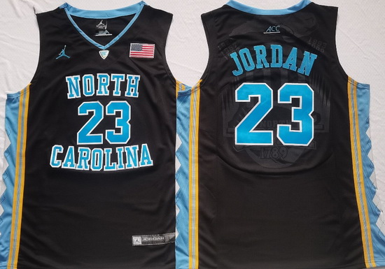 North Carolina Tar Heels Black #23 Michael JORDAN Stitched NCAA Jersey