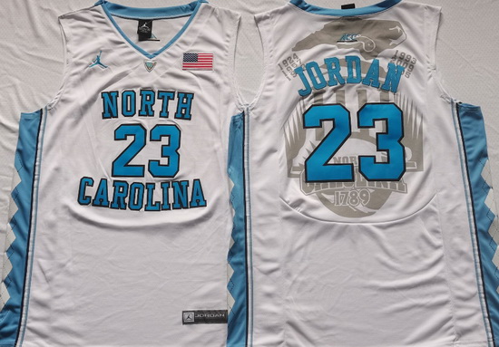 North Carolina Tar Heels White #23 Michael JORDAN Stitched NCAA Jersey