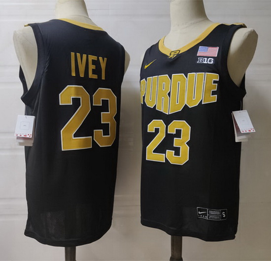 Purdue Boilermakers 23 Jaden Ivey Black Stitched Jersey