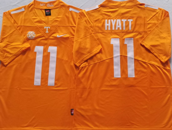 Tennessee Volunteers Orange #11 Jalin Hyatt Stitched NCAA Jersey