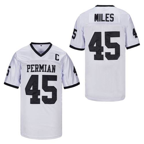 Men 45 MILES FOOTBALL JERSEY white