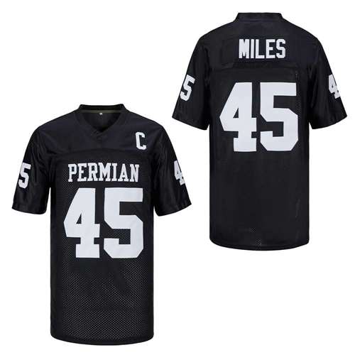 Men 45 MILES FOOTBALL JERSEY black