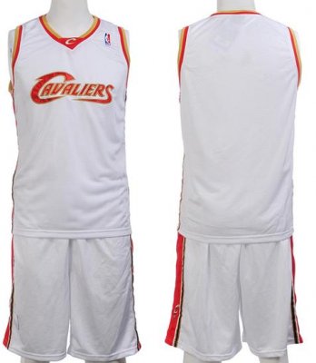 Cleveland Cavaliers Blank White Jerseys&Shorts