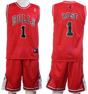 Chicago Bulls 1 Rose Red Jerseys&Shorts