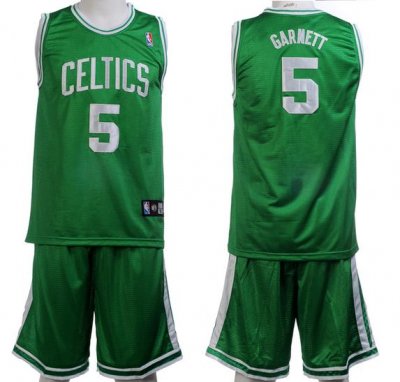 Boston Celtics 5 Kevin Garnett Green Jerseys&Shorts