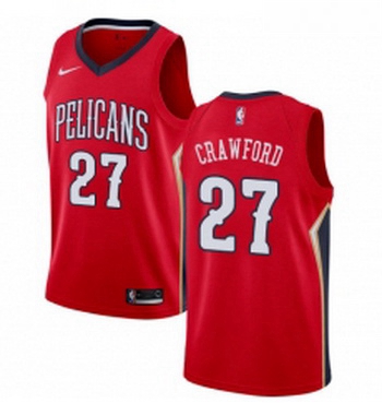 Womens Nike New Orleans Pelicans 27 Jordan Crawford Authentic Red Alternate NBA Jersey Statement Edi