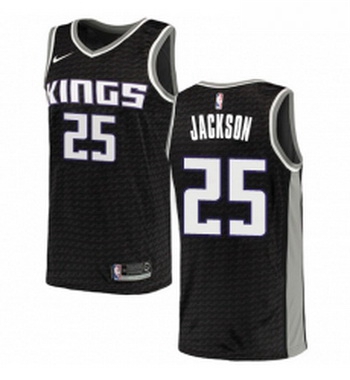 Womens Nike Sacramento Kings 25 Justin Jackson Swingman Black NBA Jersey Statement Edition