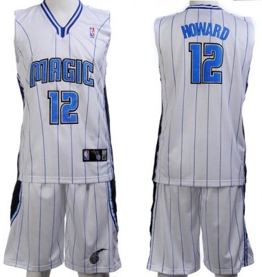 Orlando Magic 12 Howard White Jerseys&Shorts