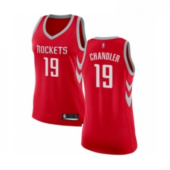 Womens Houston Rockets 19 Tyson Chandler Swingman Red Basketball Jersey Icon Edition