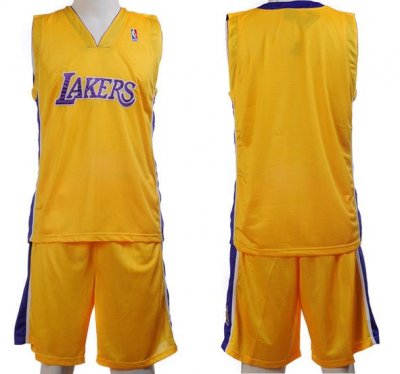 Los Angeles Lakers Blank Yellow Jerseys&Shorts