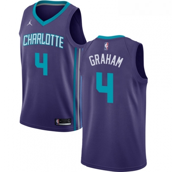 Womens Nike Jordan Charlotte Hornets 4 Devonte Graham Swingman Teal NBA Jersey Icon Edition