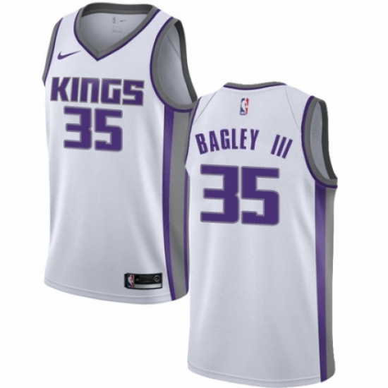 Womens Nike Sacramento Kings 35 Marvin Bagley III Authentic White NBA Jersey Association Edition