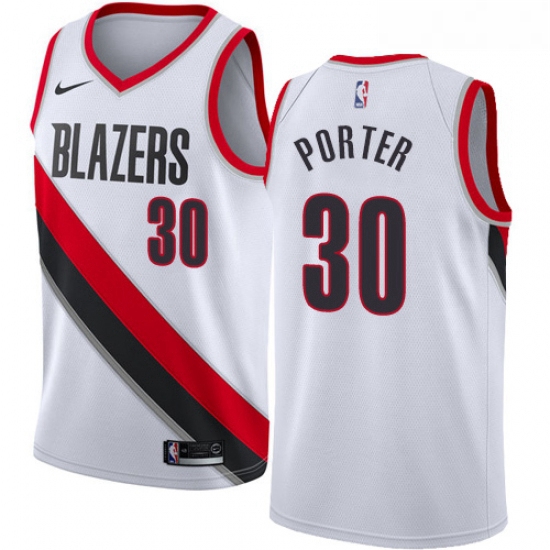 Womens Nike Portland Trail Blazers 30 Terry Porter Authentic White Home NBA Jersey Association Editi