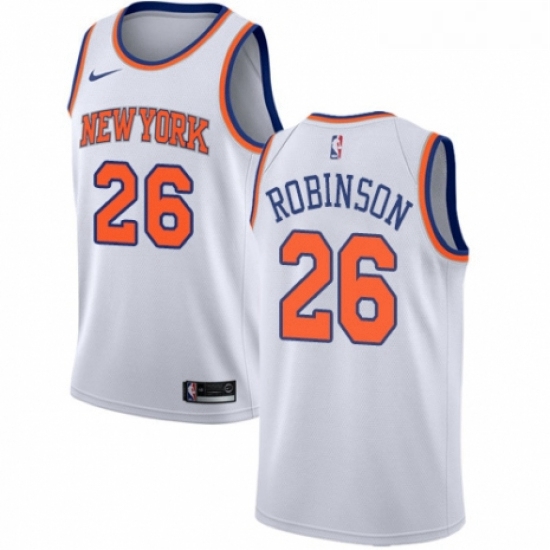 Womens Nike New York Knicks 26 Mitchell Robinson Swingman White NBA Jersey Association Edition