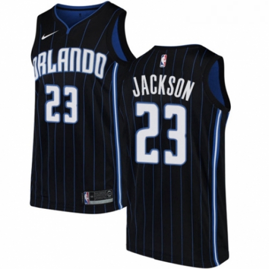 Womens Nike Orlando Magic 23 Justin Jackson Swingman Black NBA Jersey Statement Edition