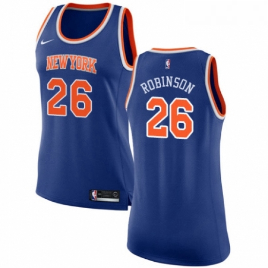 Womens Nike New York Knicks 26 Mitchell Robinson Swingman Royal Blue NBA Jersey Icon Edition