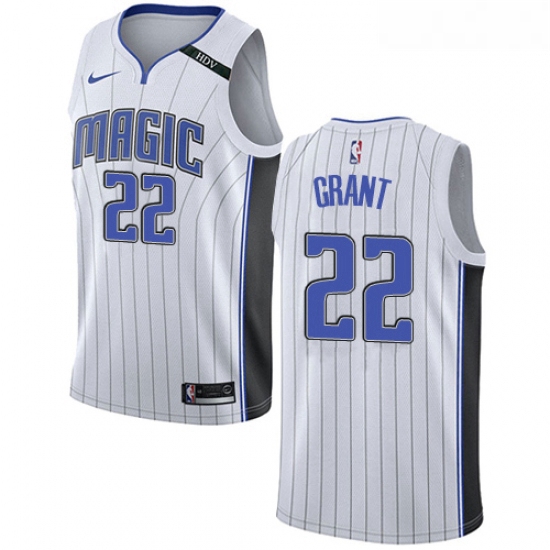 Womens Nike Orlando Magic 22 Jerian Grant Swingman White NBA Jersey Association Edition