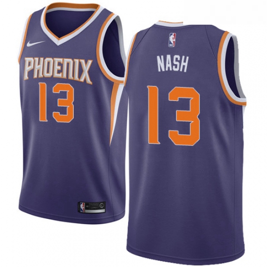 Womens Nike Phoenix Suns 13 Steve Nash Swingman Purple Road NBA Jersey Icon Edition