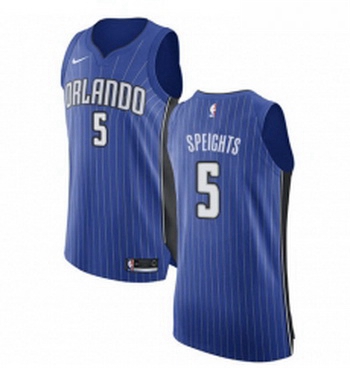 Womens Nike Orlando Magic 5 Marreese Speights Authentic Royal Blue Road NBA Jersey Icon Edition