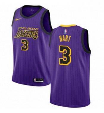 Womens Nike Los Angeles Lakers 3 Josh Hart Swingman Purple NBA Jersey City Edition