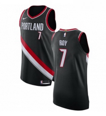 Womens Nike Portland Trail Blazers 7 Brandon Roy Authentic Black Road NBA Jersey Icon Edition