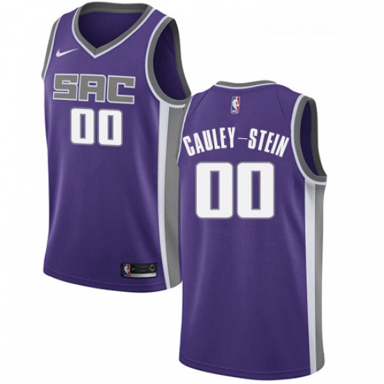 Womens Nike Sacramento Kings 0 Willie Cauley Stein Swingman Purple Road NBA Jersey Icon Edition