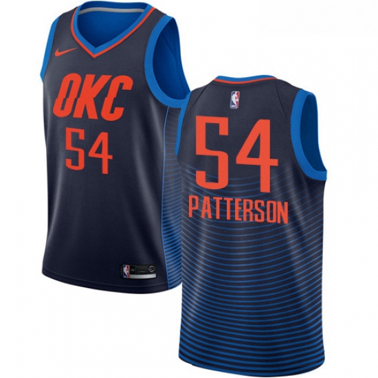 Womens Nike Oklahoma City Thunder 54 Patrick Patterson Swingman Navy Blue NBA Jersey Statement Editi