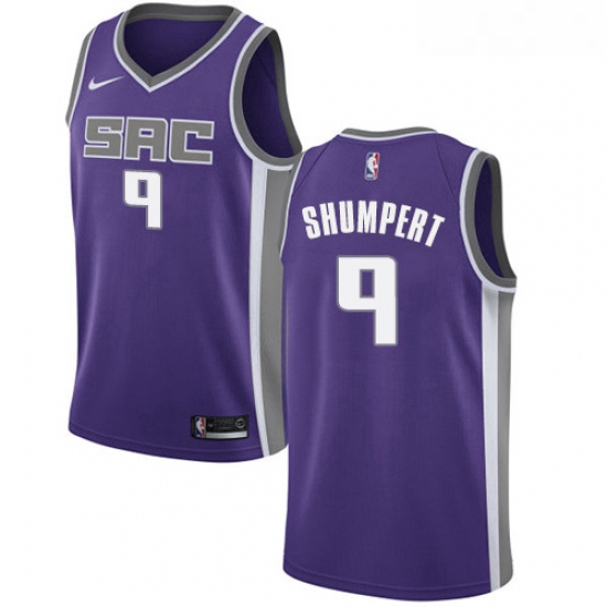 Womens Nike Sacramento Kings 9 Iman Shumpert Authentic Purple NBA Jersey Icon Edition