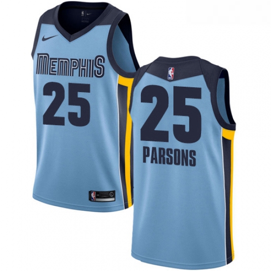 Womens Nike Memphis Grizzlies 25 Chandler Parsons Authentic Light Blue NBA Jersey Statement Edition