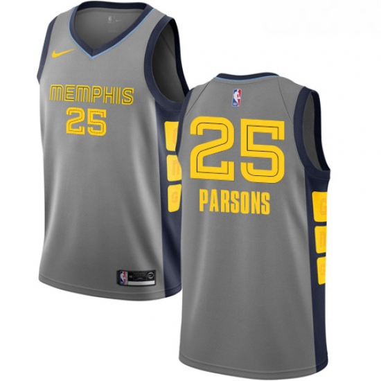 Womens Nike Memphis Grizzlies 25 Chandler Parsons Swingman Gray NBA Jersey City Edition