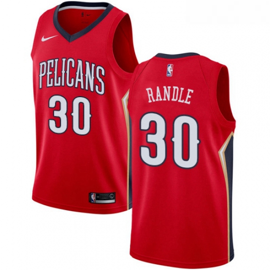 Womens Nike New Orleans Pelicans 30 Julius Randle Swingman Red NBA Jersey Statement Edition