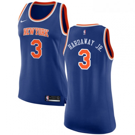 Womens Nike New York Knicks 3 Tim Hardaway Jr Swingman Royal Blue NBA Jersey Icon Edition