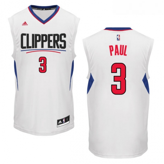 Womens Adidas Los Angeles Clippers 3 Chris Paul Authentic White Home NBA Jersey