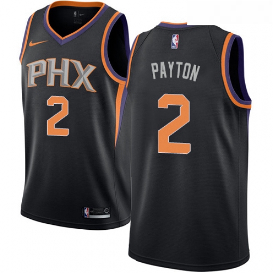 Womens Nike Phoenix Suns 2 Elfrid Payton Authentic Black Alternate NBA Jersey Statement Edition