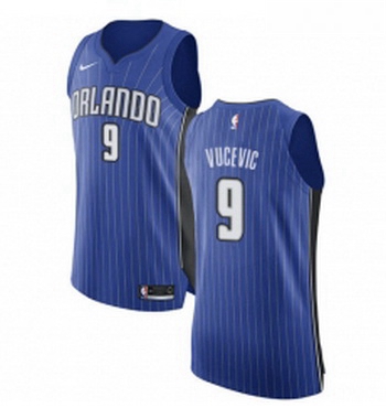 Womens Nike Orlando Magic 9 Nikola Vucevic Authentic Royal Blue Road NBA Jersey Icon Edition