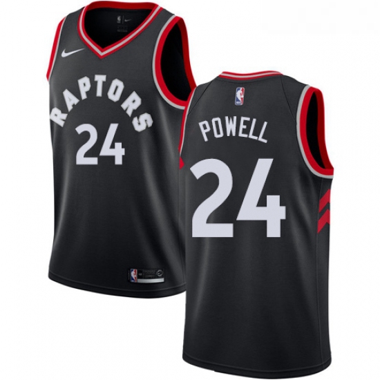 Womens Nike Toronto Raptors 24 Norman Powell Swingman Black Alternate NBA Jersey Statement Edition