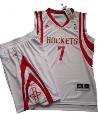 Houston Rockets 7# Jeremy Lin White Revolution 30 Swingman NBA Jersey & Shorts Suit