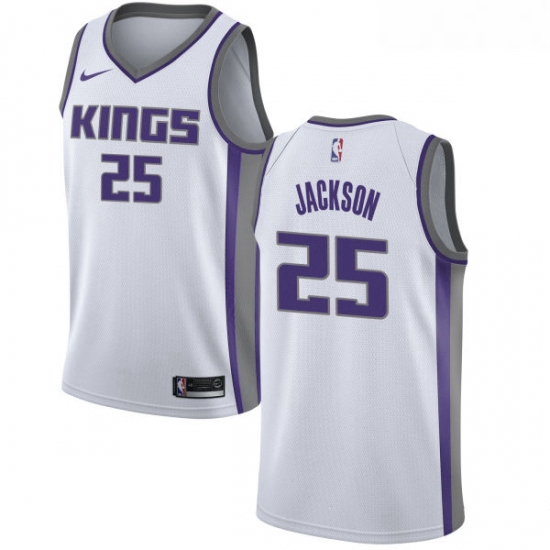 Womens Nike Sacramento Kings 25 Justin Jackson Authentic White NBA Jersey Association Edition