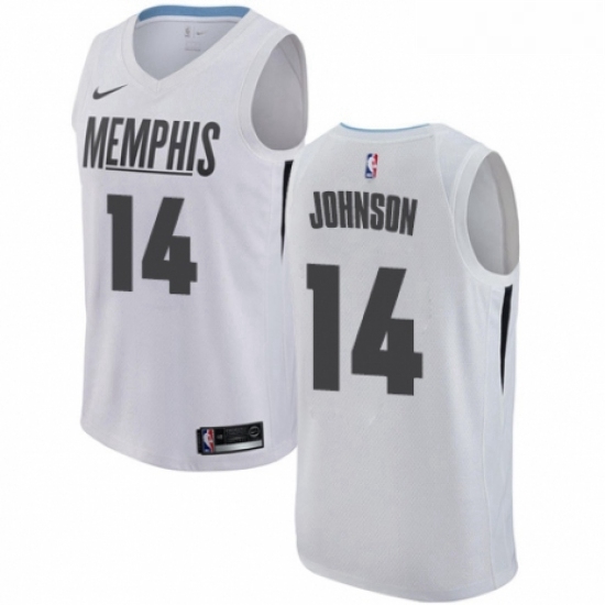 Womens Nike Memphis Grizzlies 14 Brice Johnson Swingman White NBA Jersey City Edition