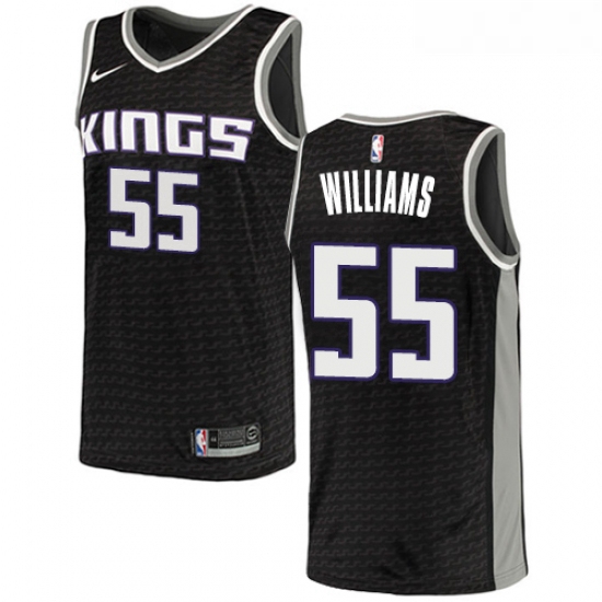 Womens Nike Sacramento Kings 55 Jason Williams Swingman Black NBA Jersey Statement Edition