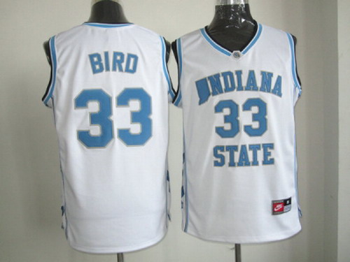 NBA North Carolina #33 bird white Jerseys