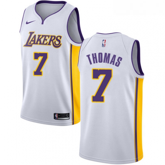 Womens Nike Los Angeles Lakers 7 Isaiah Thomas Authentic White N