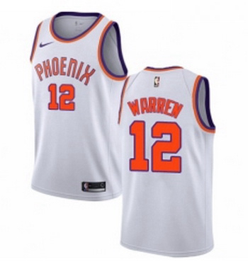 Womens Nike Phoenix Suns 12 TJ Warren Authentic NBA Jersey Association Edition