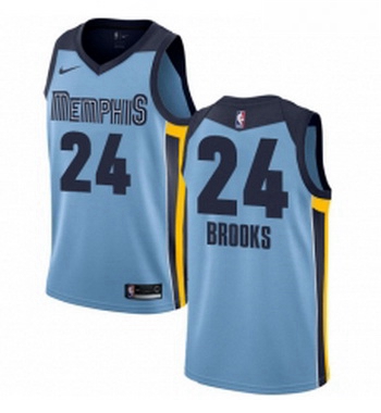 Womens Nike Memphis Grizzlies 24 Dillon Brooks Authentic Light Blue NBA Jersey Statement Edition