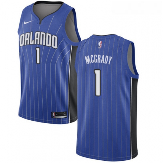 Womens Nike Orlando Magic 1 Tracy Mcgrady Swingman Royal Blue Road NBA Jersey Icon Edition