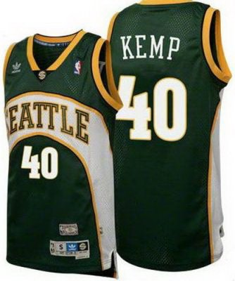 Seattle SuperSonics Shawn Kemp 40# Throwback Swingman Jersey