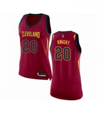 Womens Cleveland Cavaliers 20 Brandon Knight Authentic Maroon Basketball Jersey Icon Edition